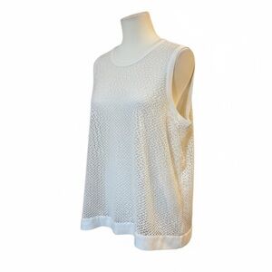 Banana Republic White Sleeveless Top